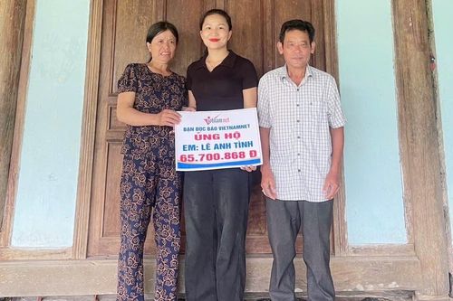 Bạn đọc Báo VietNamNet giúp đỡ anh Lê Anh Tình hơn 65 triệu đồng