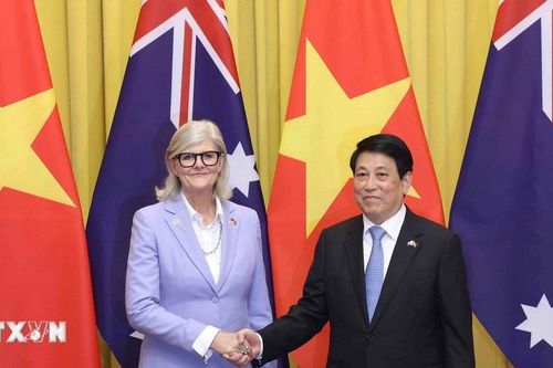 Chủ tịch nước Lương Cường và Toàn quyền Australia Sam Mostyn hội đàm