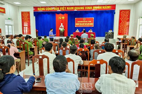 Xét xử lưu động 2 vụ án hình sự tại xã Đông Hải