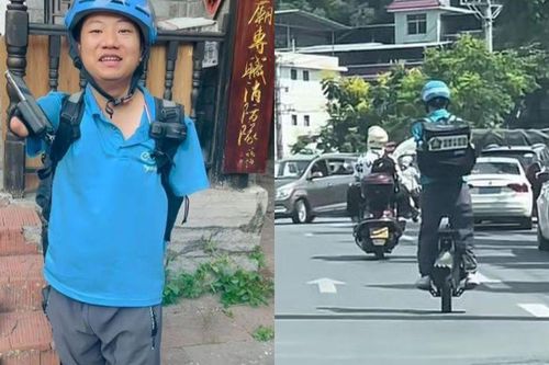 Nghị lực phi thường: Người đàn ông Trung Quốc nhận đơn giao đồ ăn bằng… môi