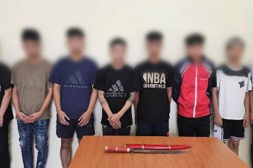 Vây bắt nhóm thanh thiếu niên mang hung khí đánh nhau ở xã Thiên Lộc