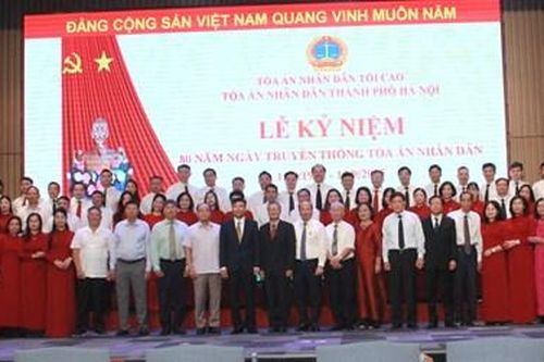 TAND TP Hà Nội long trọng kỷ niệm 80 năm Ngày truyền thống Tòa án nhân dân