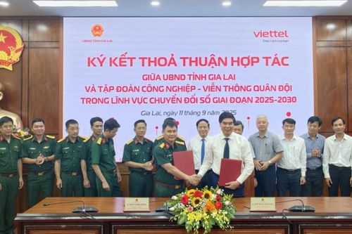 UBND tỉnh Gia Lai và Viettel ký thỏa thuận hợp tác về chuyển đổi số