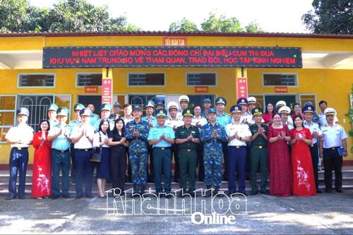 Cụm thi đua Khu vực Nam Trung Bộ - Bộ Quốc phòng tham quan, học tập kinh nghiệm