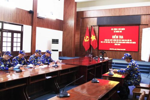 Lữ đoàn 162, Vùng 4 Hải quân kiểm tra chất lượng ôn tập của Hải đội trưởng, Chính trị viên Hải đội