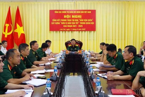 Lào Cai dự Hội nghị tổng kết phong trào thi đua 'Dân vận khéo', xây dựng 'Đơn vị dân vận tốt'