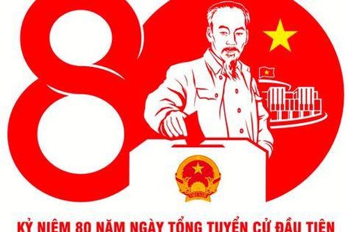 Chính thức có logo và bộ nhận diện Kỷ niệm 80 năm Ngày Tổng tuyển cử đầu tiên
