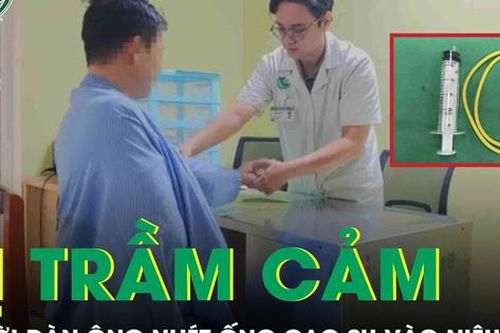 Bị trầm cảm, người đàn ông tự nhét ống cao su 1m vào niệu đạo