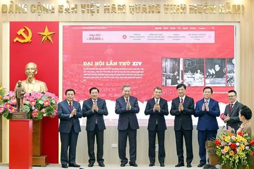 Tổng Bí thư Tô Lâm dự lễ ra mắt Trang thông tin điện tử 'Đảng Cộng sản Việt Nam - Đại hội XIV'