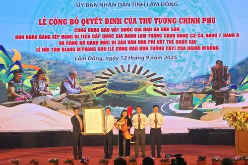 Đàn đá Đắk Sơn được công nhận là bảo vật quốc gia
