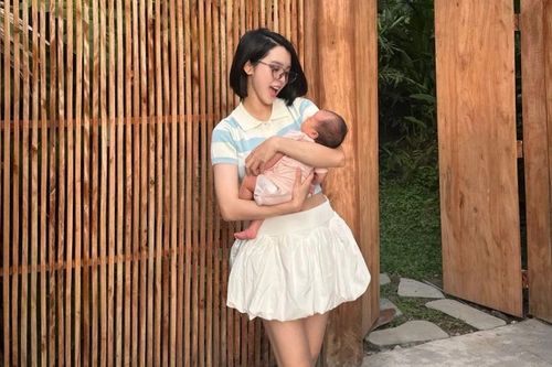 Quỳnh Lương lấy lại vóc dáng thần tốc, đẹp rạng ngời sau sinh