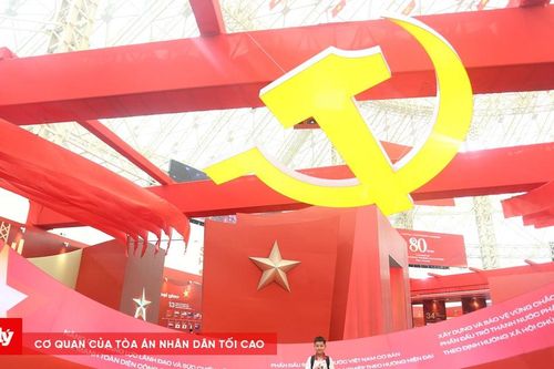 Người dân ấn tượng với triển lãm '95 năm Cờ Đảng soi đường'