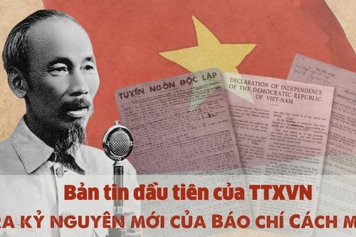 Bản tin đầu tiên của TTXVN - Mở ra kỷ nguyên mới của báo chí cách mạng