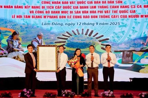 Lâm Đồng công bố Bảo vật quốc gia Đàn đá Đắk Sơn, thúc đẩy liên kết du lịch