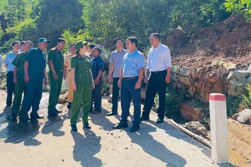 Kiểm tra công tác phòng-chống thiên tai tại các xã An Lão, An Vinh, An Hòa và An Toàn