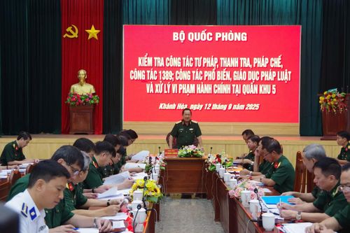 Bộ Chỉ huy Quân sự tỉnh Khánh Hòa: Nhiều kết quả nổi bật trong công tác pháp chế, phổ biến, giáo dục pháp luật 8 tháng năm 2025
