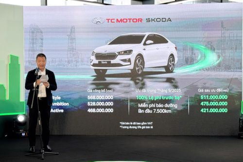 Giá lăn bánh Skoda Slavia 2025 3 phiên bản vừa ra mắt