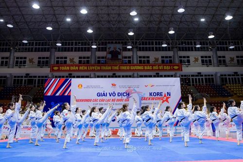 Sau sáp nhập tỉnh thành Giải vô địch taekwondo các CLB quốc gia có số VĐV tăng đột biến