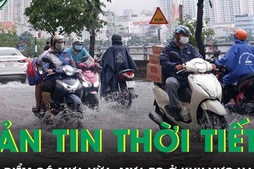 Bản tin thời tiết: Thời điểm có mưa vừa, mưa to ở khu vực Nam Bộ