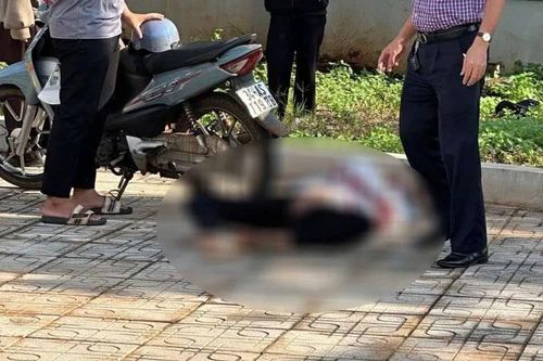 Một học sinh đi xe điện trong trường, tông vào tường tử vong