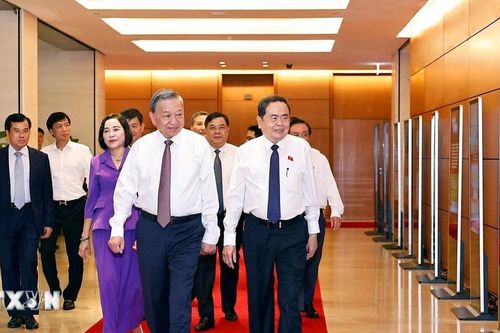 Tổng Bí thư dự Hội nghị chuyên đề 'Bình dân học vụ số-Quốc hội số'