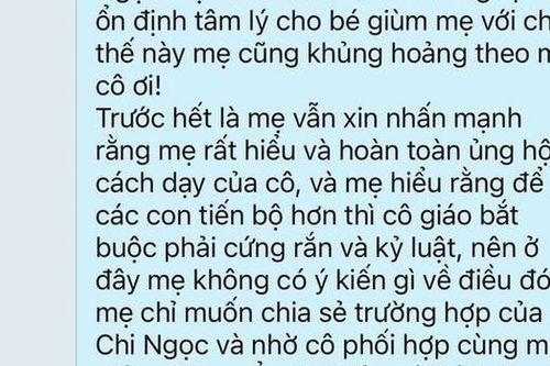 Nuôi cô con gái 'sống trong môi trường chưa từng bị quát' giờ đi học lớp 1 hoảng sợ, mẹ Hà Nội nhắn tin cho cô giáo khiến CĐM tranh cãi