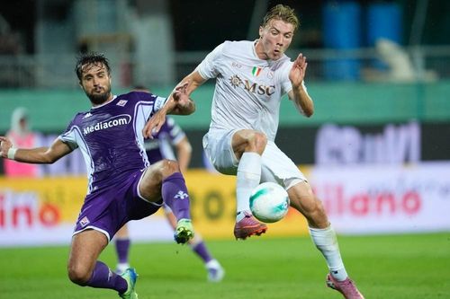 Phản ứng của Hojlund khi tỏa sáng ở Napoli