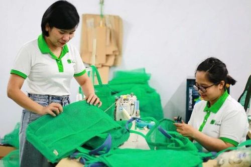 Những chiếc túi lưới mang thông điệp xanh