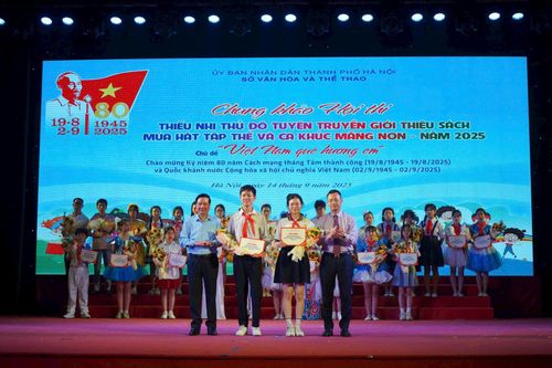 Đội tuyển xã Ngọc Hồi đoạt giải Nhất Thiếu nhi Thủ đô tuyên truyền giới thiệu sách 2025