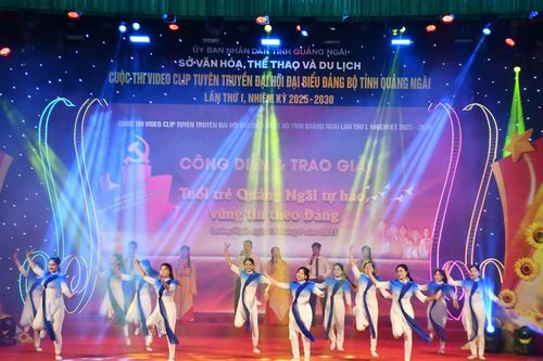 Quảng Ngãi: công diễn và trao giải Cuộc thi video clip tuyên truyền Đại hội Đảng bộ tỉnh