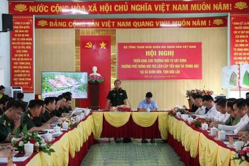 Triển khai chủ trương đầu tư xây dựng Trường phổ thông nội trú liên cấp tiểu học và trung học tại xã biên giới Buôn Đôn