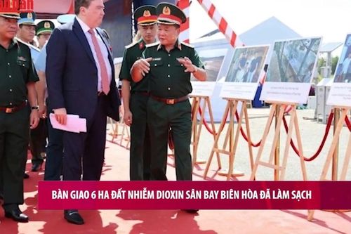 Bàn giao 6 ha đất nhiễm dioxin sân bay Biên Hòa đã làm sạch
