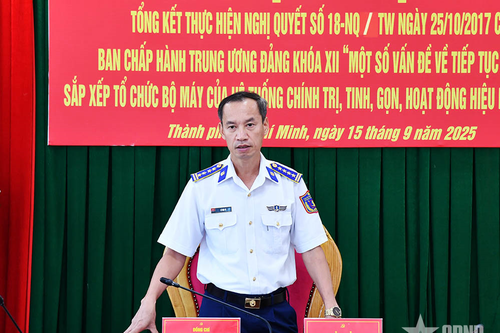 Đảng ủy Vùng Cảnh sát biển 3 tổng kết thực hiện nghị quyết về sắp xếp tổ chức bộ máy hệ thống chính trị