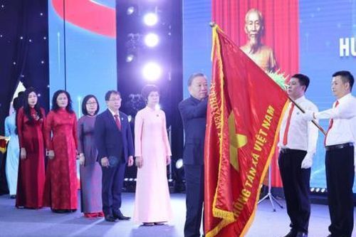 Tổng Bí thư Tô Lâm dự Lễ đón nhận Huân chương Hồ Chí Minh (lần thứ 3) và Kỷ niệm 80 năm Ngày truyền thống Thông tấn xã Việt Nam