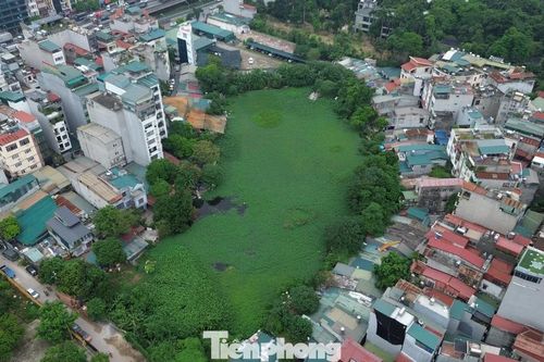 Hà Nội: Vướng mặt bằng, dự án cải tạo hạ tầng kỹ thuật hồ Rẻ Quạt 'án binh bất động' nhiều năm
