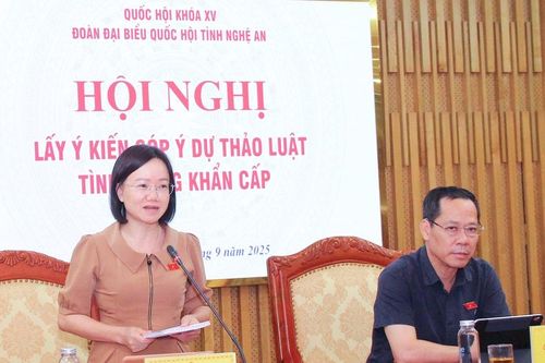Đoàn Đại biểu Quốc hội tỉnh Nghệ An lấy ý kiến góp ý dự thảo Luật Tình trạng khẩn cấp