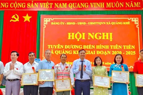 Quảng Khê tuyên dương điển hình tiên tiến giai đoạn 2020 – 2025