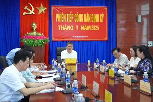 Lãnh đạo tỉnh tiếp công dân định kỳ tháng 9/2025