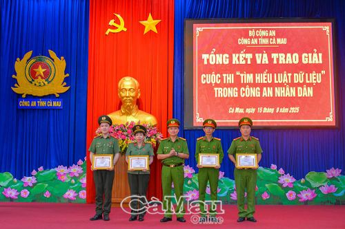 Tổng kết, trao giải Cuộc thi 'Tìm hiểu Luật Dữ liệu trong Công an Nhân dân'