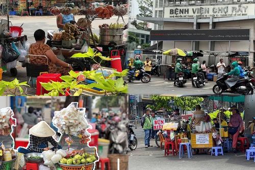 Hàng rong bát nháo trước bệnh viện tại TP.HCM