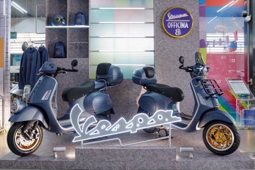 Chi tiết bộ đôi Vespa bản đặc biệt Officina 8, giá cao nhất 160 triệu