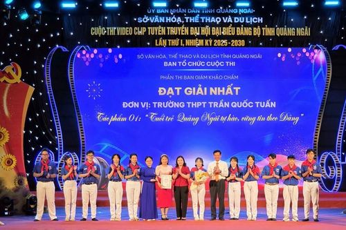 Công diễn và trao giải Cuộc thi video clip tuyên truyền về Đại hội Đảng bộ tỉnh Quảng Ngãi