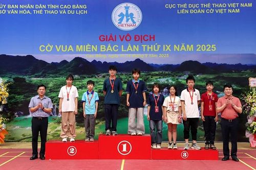 Bế mạc Giải Vô địch cờ vua miền Bắc lần thứ IX năm 2025