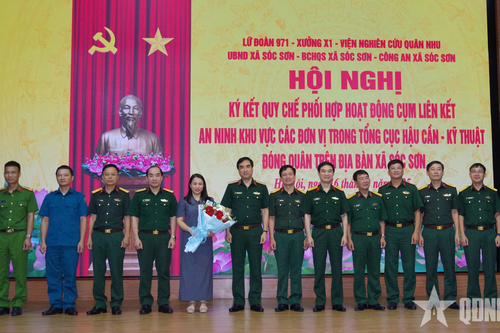 Ký kết quy chế phối hợp hoạt động Cụm liên kết an ninh khu vực trên địa bàn xã Sóc Sơn, TP Hà Nội