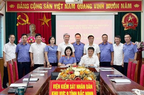 VKSND - TAND khu vực 9, tỉnh Bắc Ninh ký kết Quy chế phối hợp