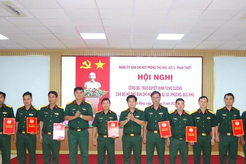 Phòng thủ Khu vực 5 - Phan Thiết tăng cường 25 cán bộ về xã