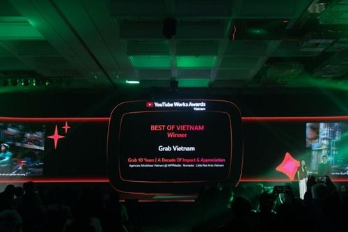 Grab Việt Nam được vinh danh tại nhiều hạng mục trong YouTube Works Awards Việt Nam 2025