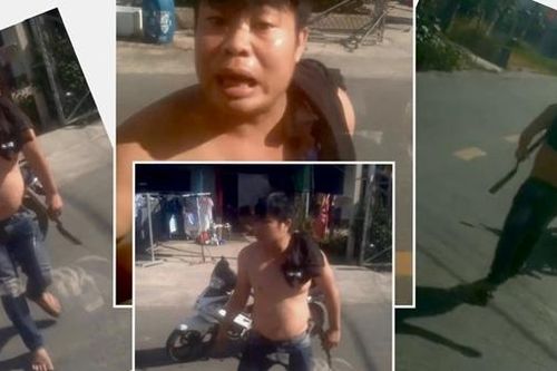 Truy xét người đàn ông cầm hung khí đập phá xe tải