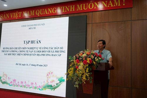 Tập huấn nghiệp vụ lĩnh vực dân số, trẻ em và phòng, chống tệ nạn xã hội cho xã, phường