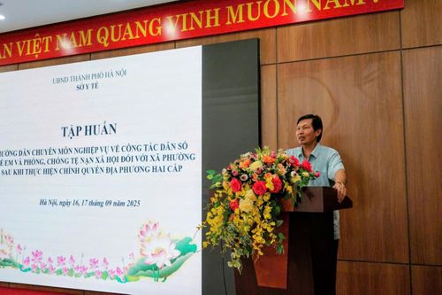 Hà Nội tập huấn cho 126 xã phường về lĩnh vực dân số, trẻ em và phòng chống tệ nạn xã hội